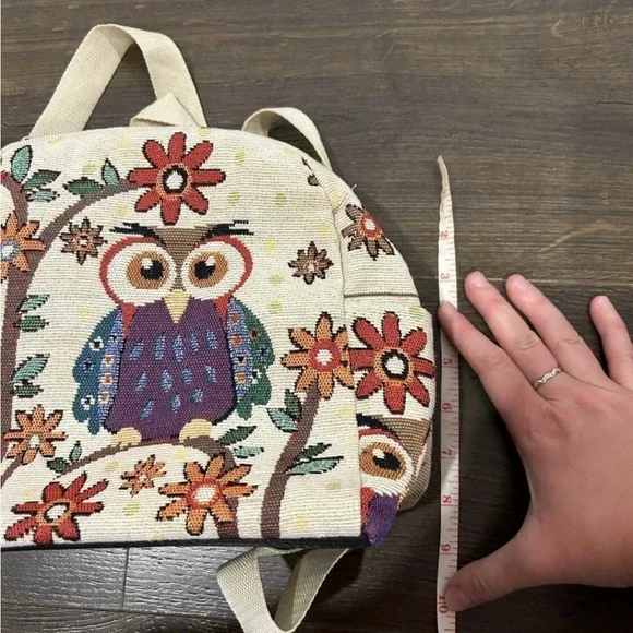 Owl Patterned Backpack - Picture 5 of 6